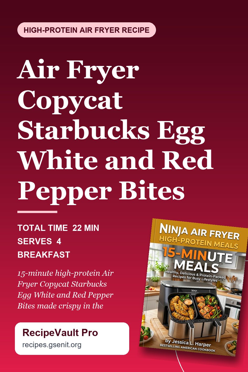 Air Fryer Copycat Starbucks Egg White and Red Pepper Bites