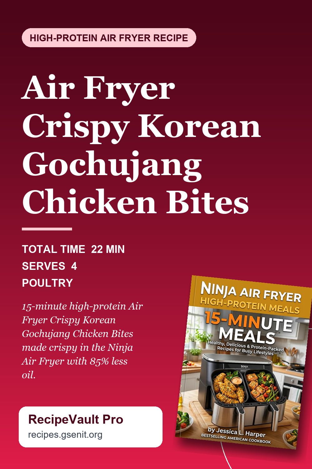 Air Fryer Crispy Korean Gochujang Chicken Bites