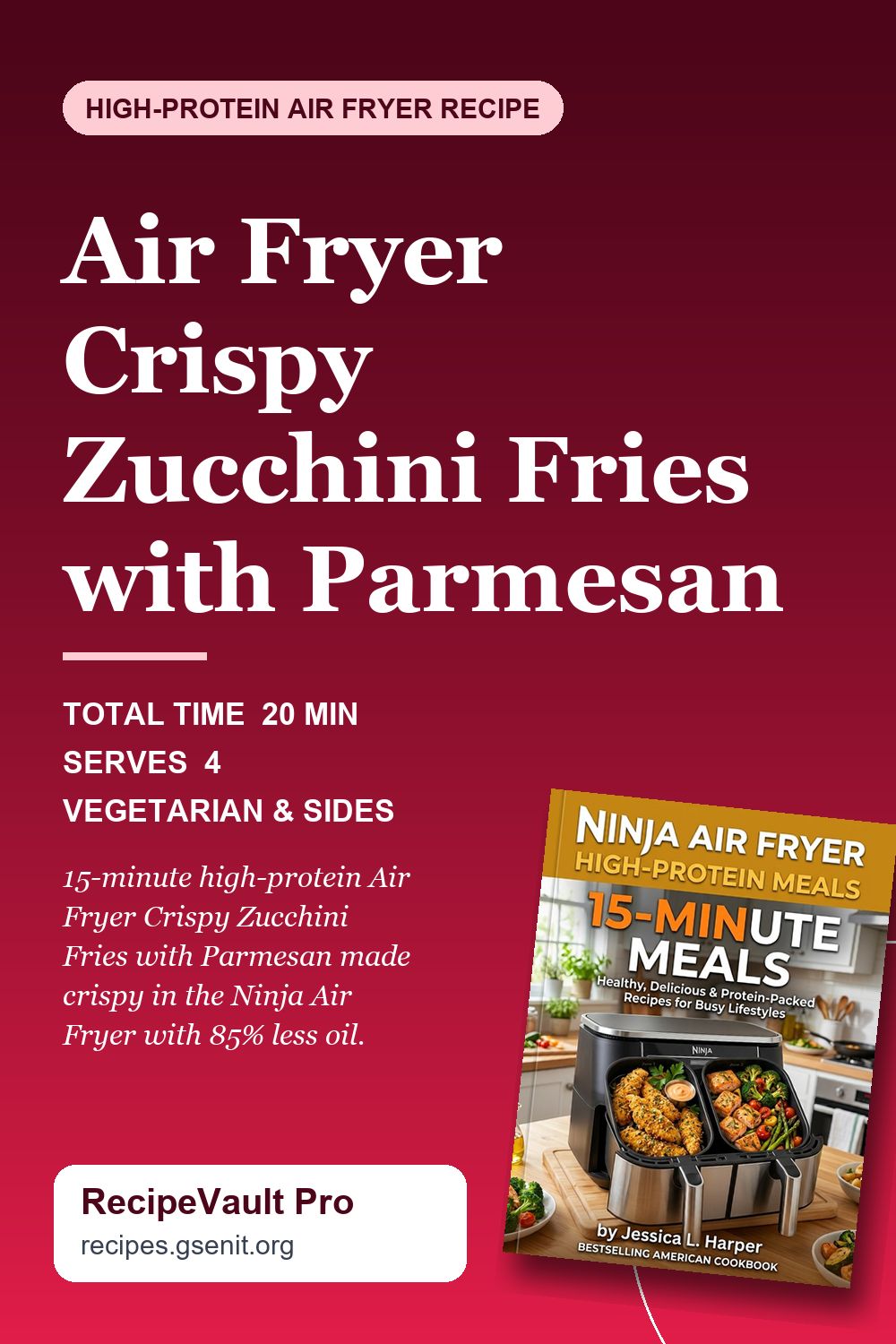 Air Fryer Crispy Zucchini Fries with Parmesan