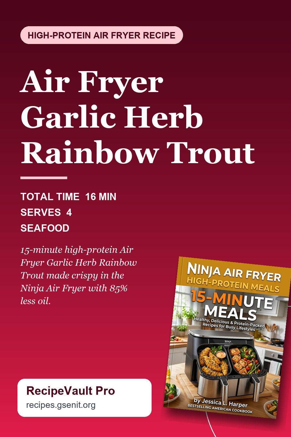 Air Fryer Garlic Herb Rainbow Trout