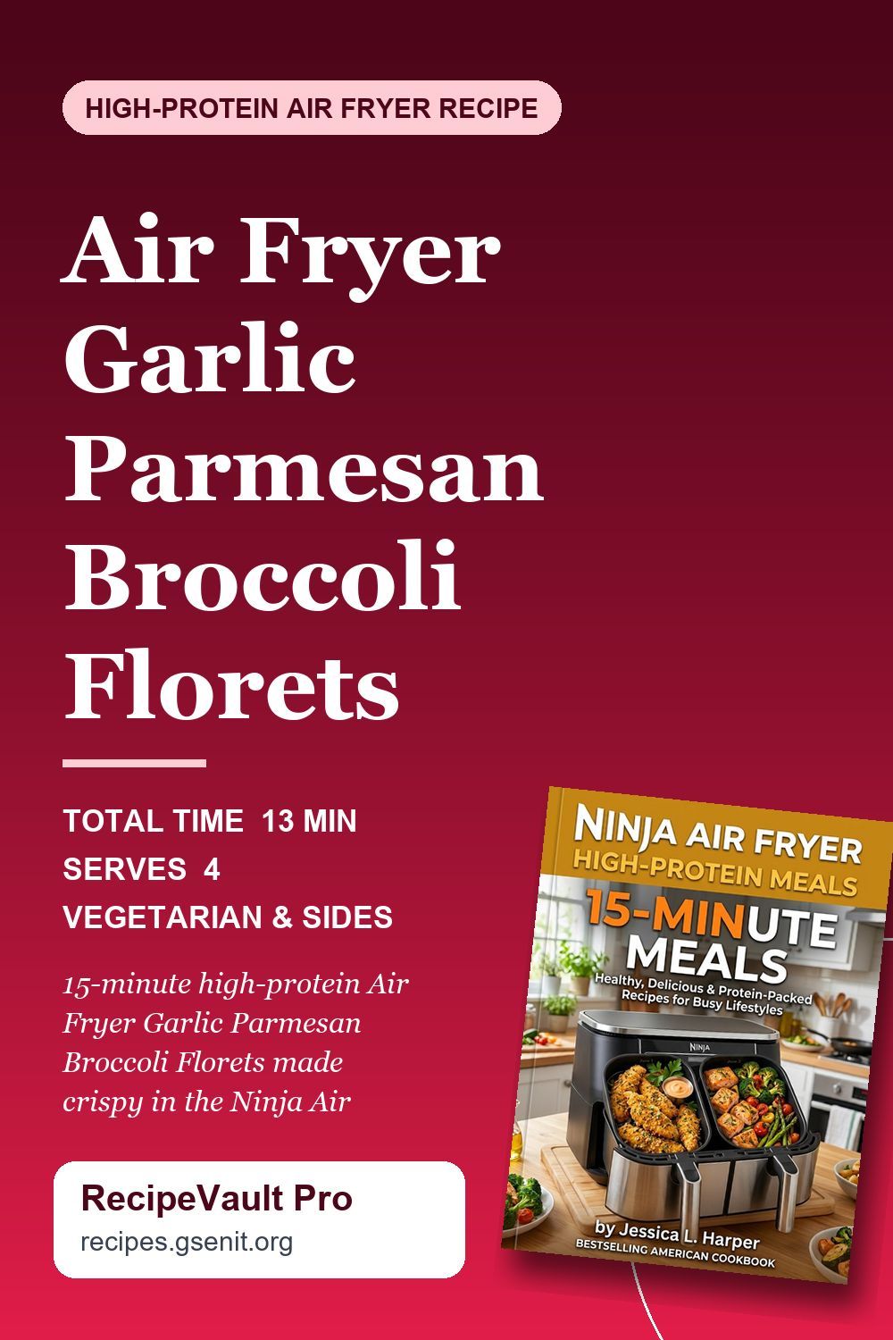Air Fryer Garlic Parmesan Broccoli Florets