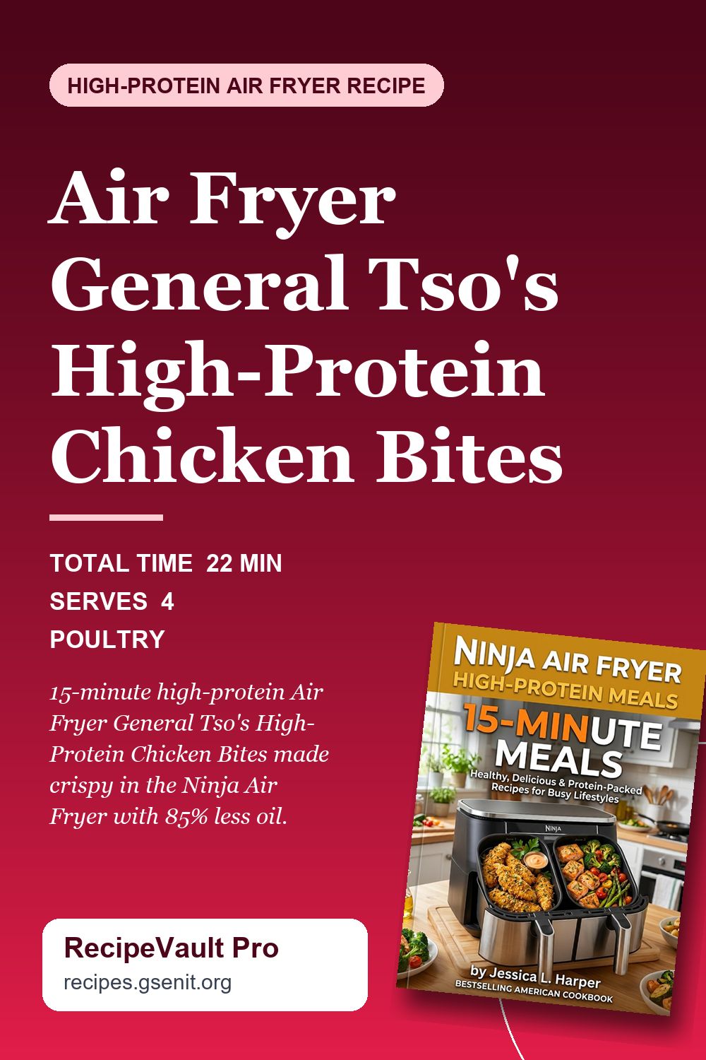 Air Fryer General Tso's High-Protein Chicken Bites