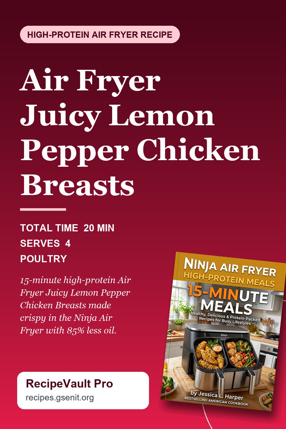 Air Fryer Juicy Lemon Pepper Chicken Breasts