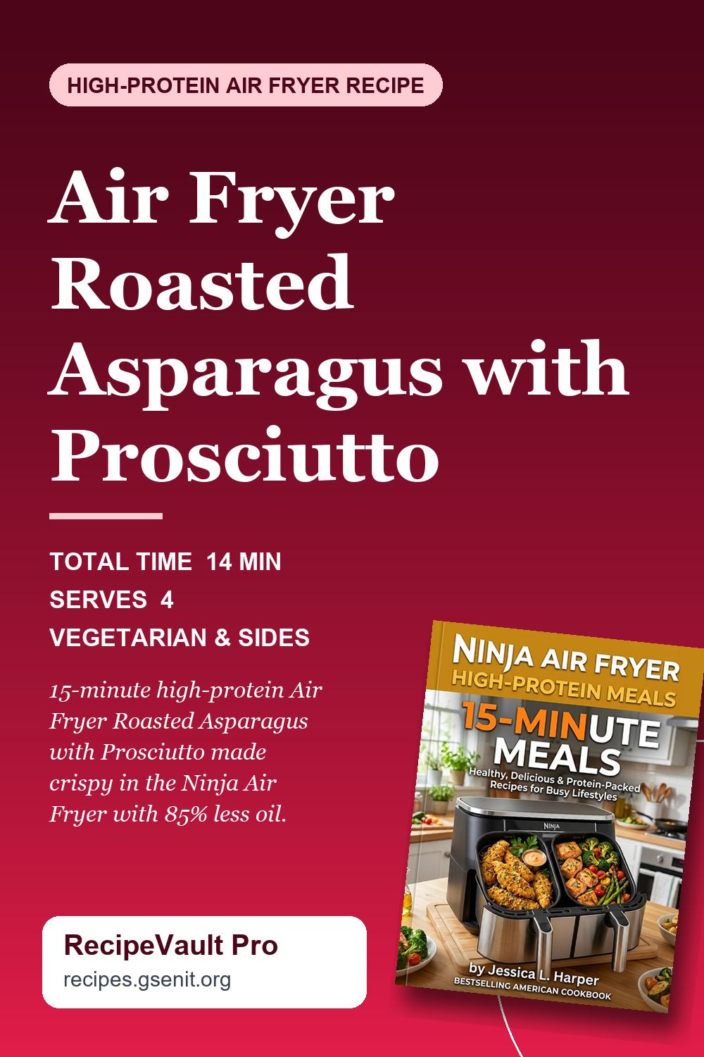 Air Fryer Roasted Asparagus with Prosciutto