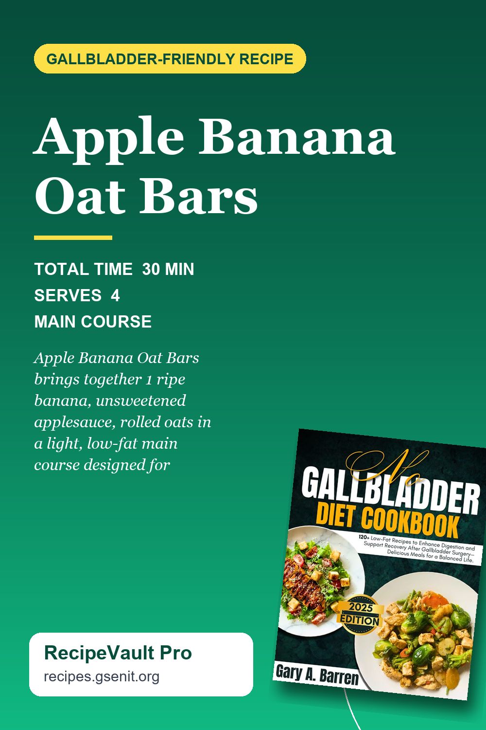 Apple Banana Oat Bars