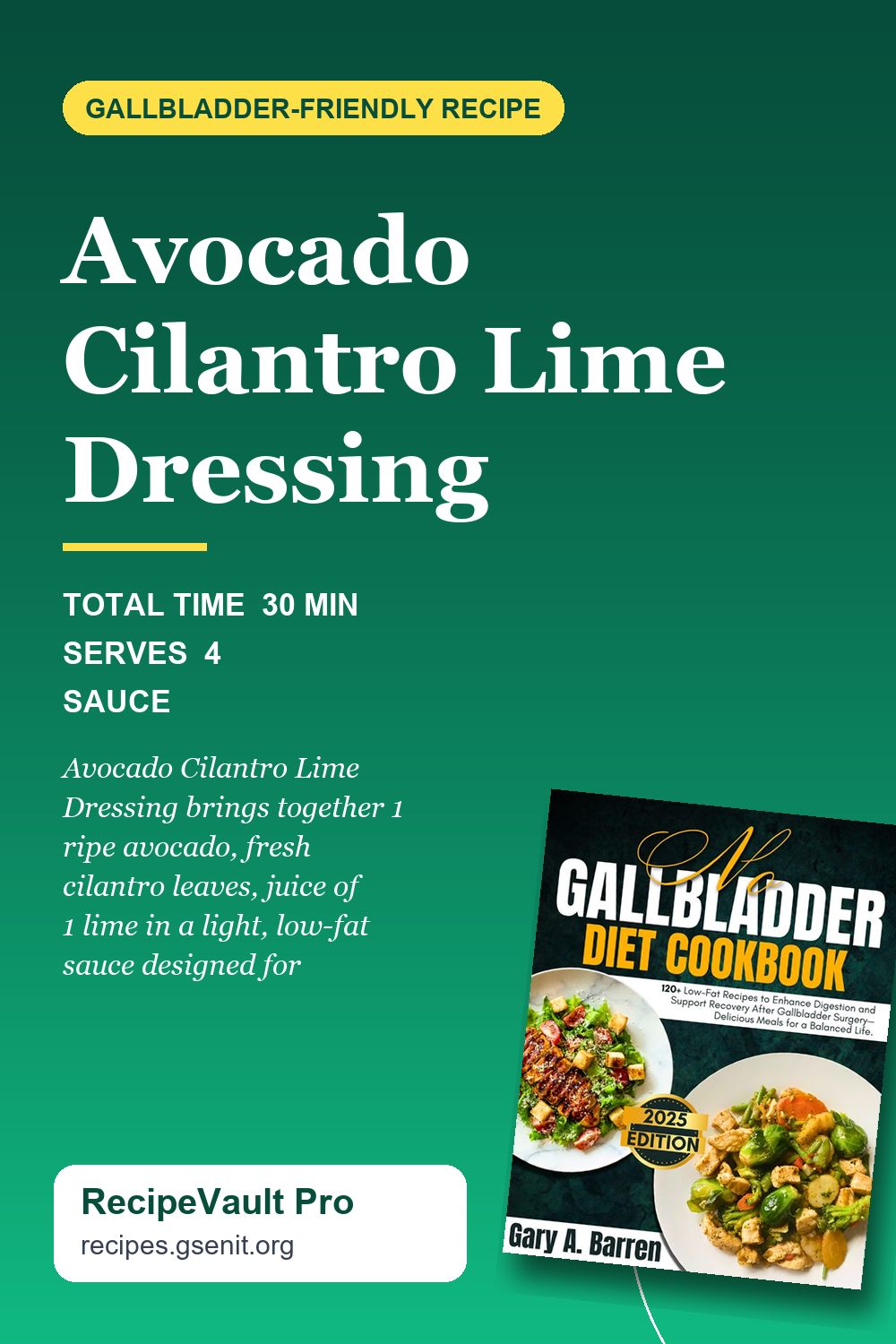 Avocado Cilantro Lime Dressing