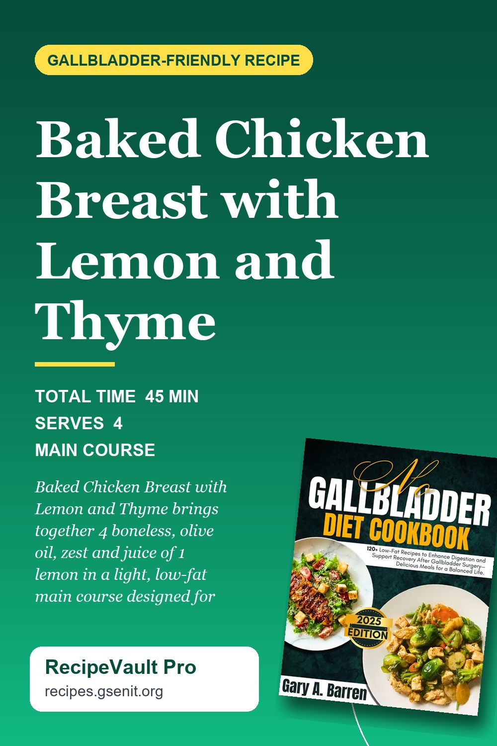 Baked Chicken Breast with Lemon and Thyme