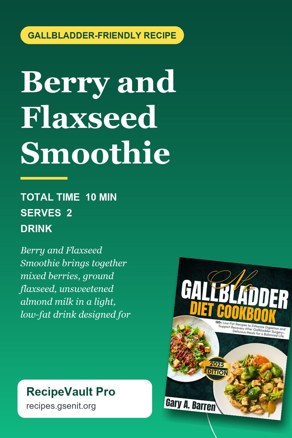 Berry and Flaxseed Smoothie