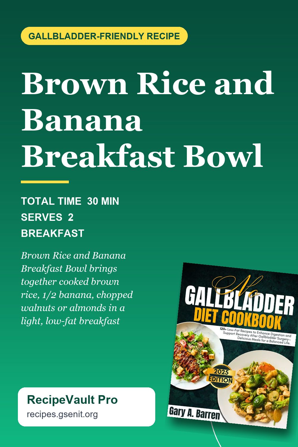 Brown Rice and Banana Breakfast Bowl