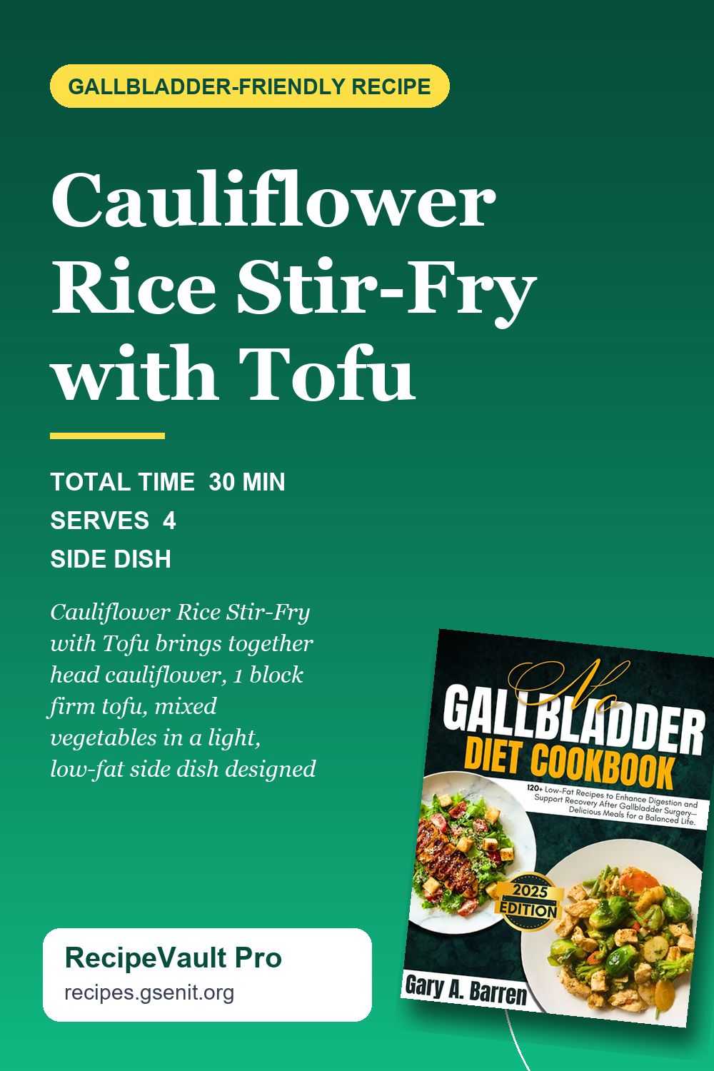 Cauliflower Rice Stir-Fry with Tofu