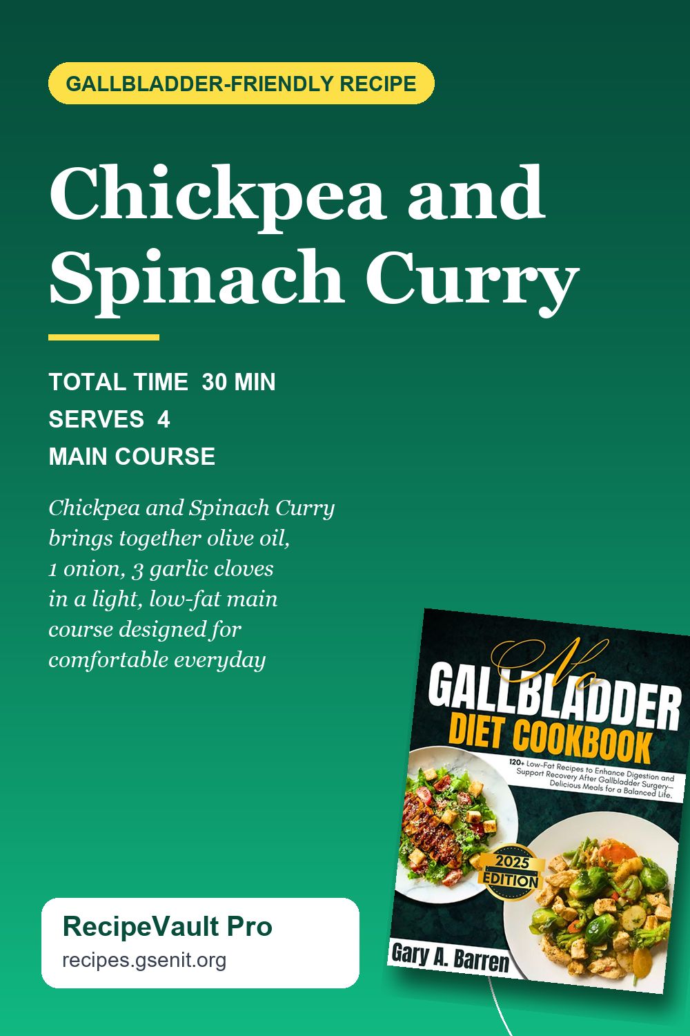 Chickpea and Spinach Curry