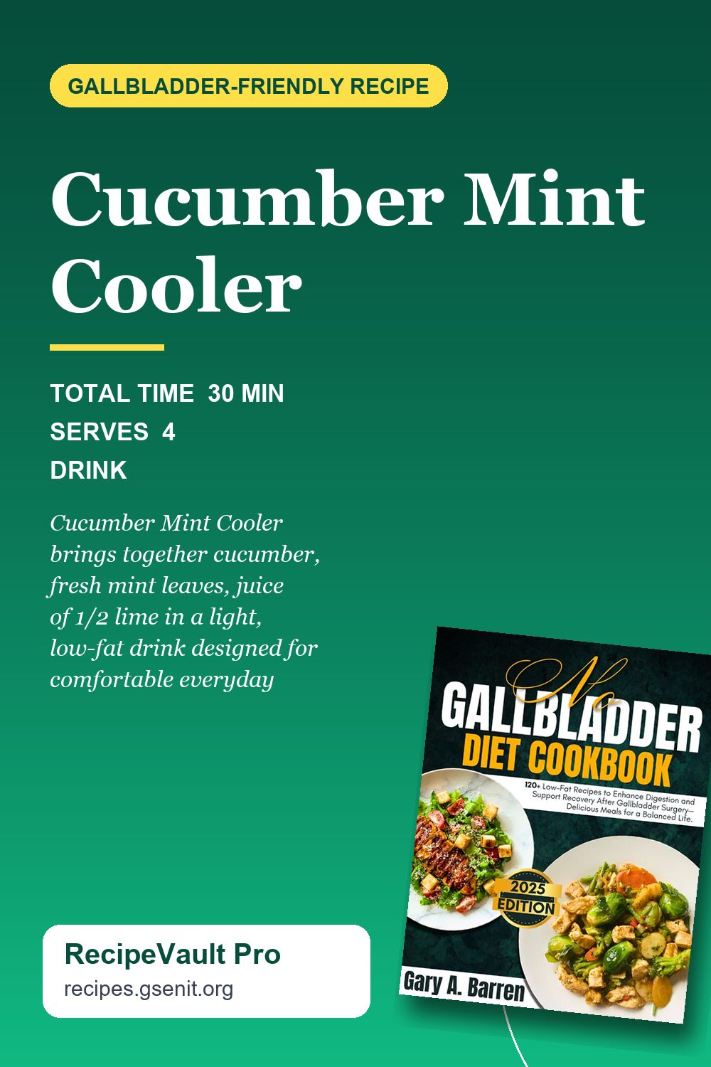 Cucumber Mint Cooler Pinterest Pin
