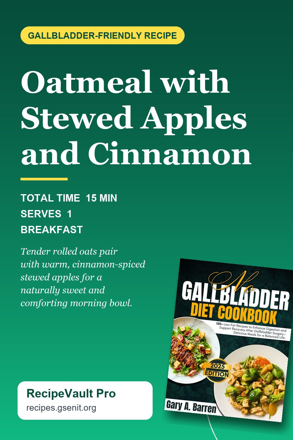 Oatmeal with Stewed Apples and Cinnamon