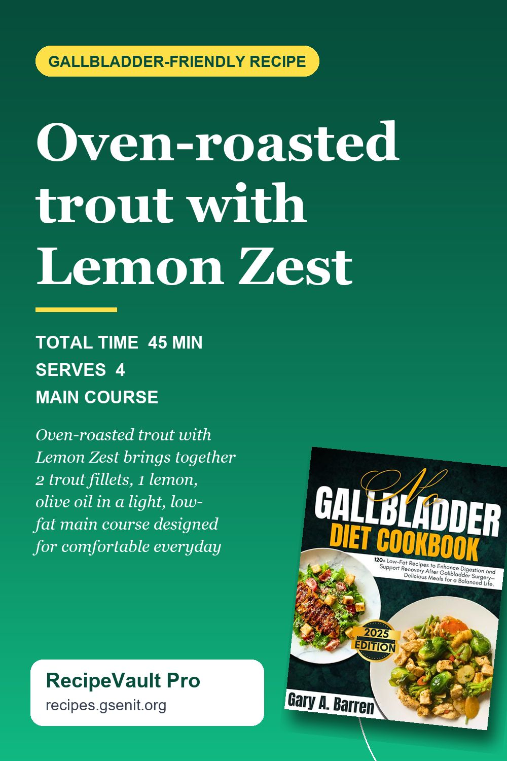 Oven-roasted trout with Lemon Zest