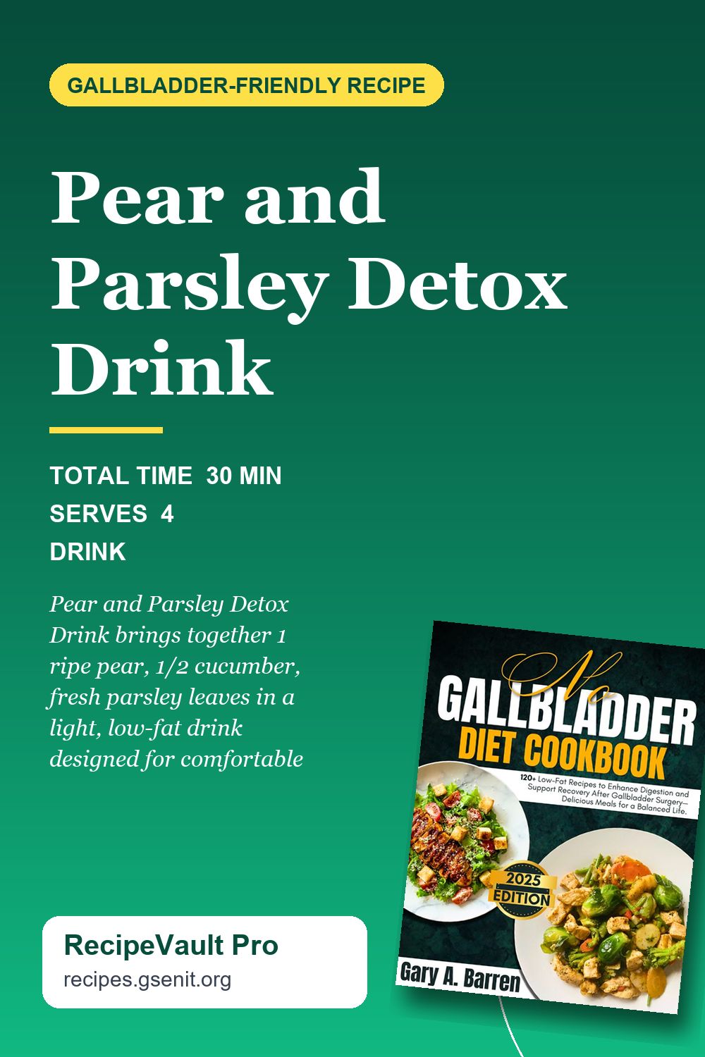 Pear and Parsley Detox Drink