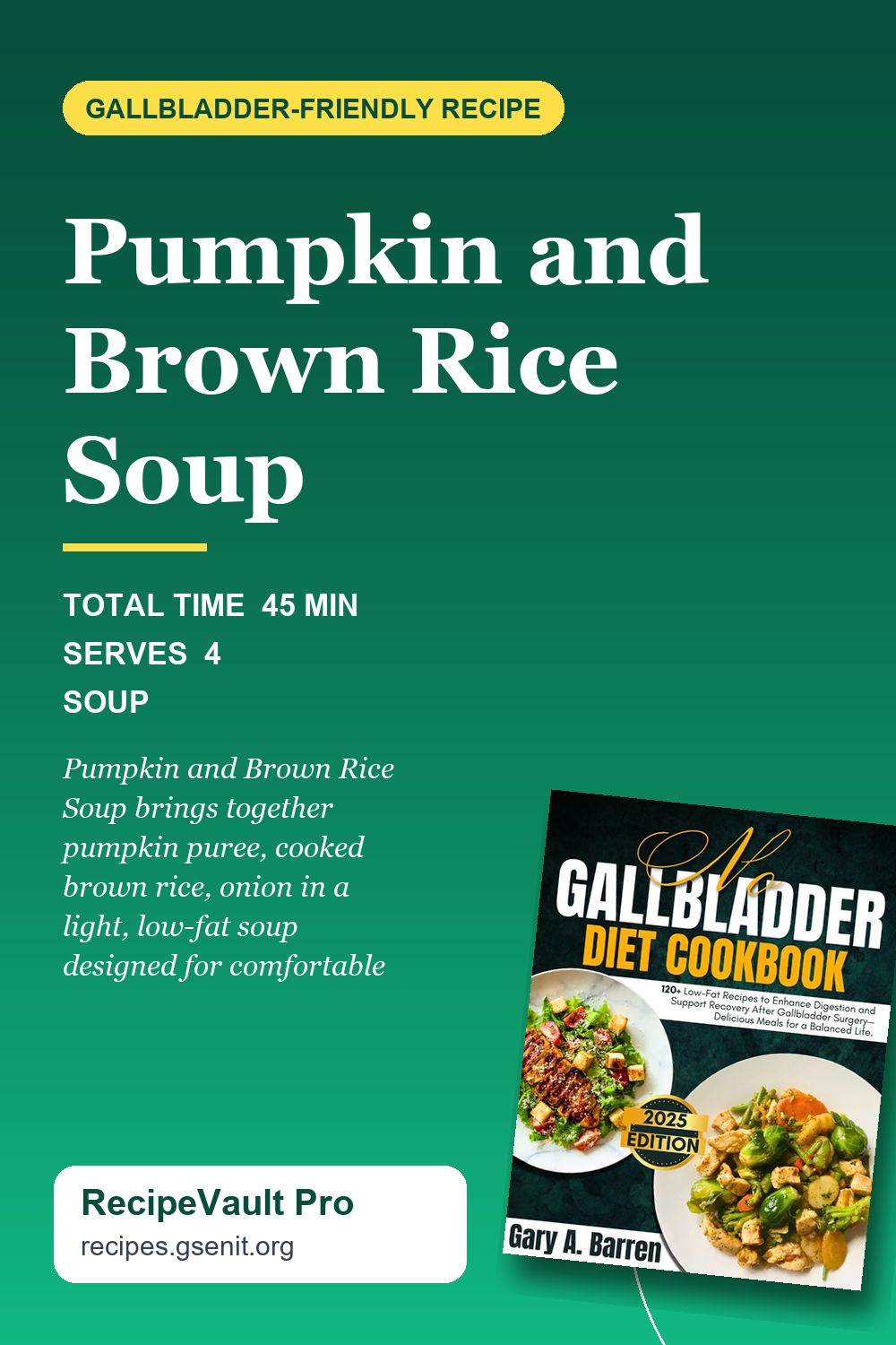 Pumpkin and Brown Rice Soup