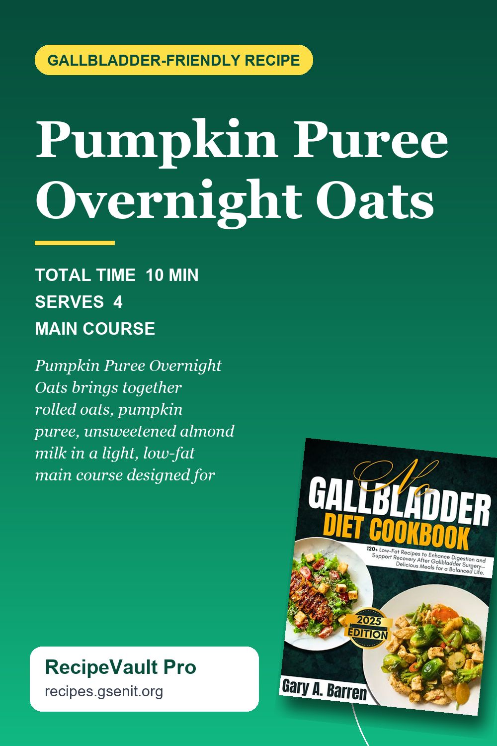 Pumpkin Puree Overnight Oats