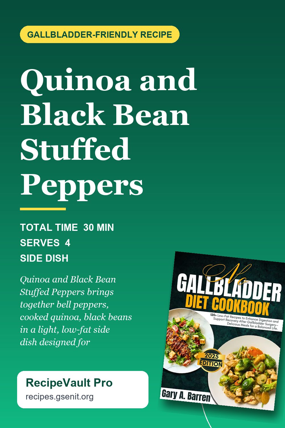 Quinoa and Black Bean Stuffed Peppers