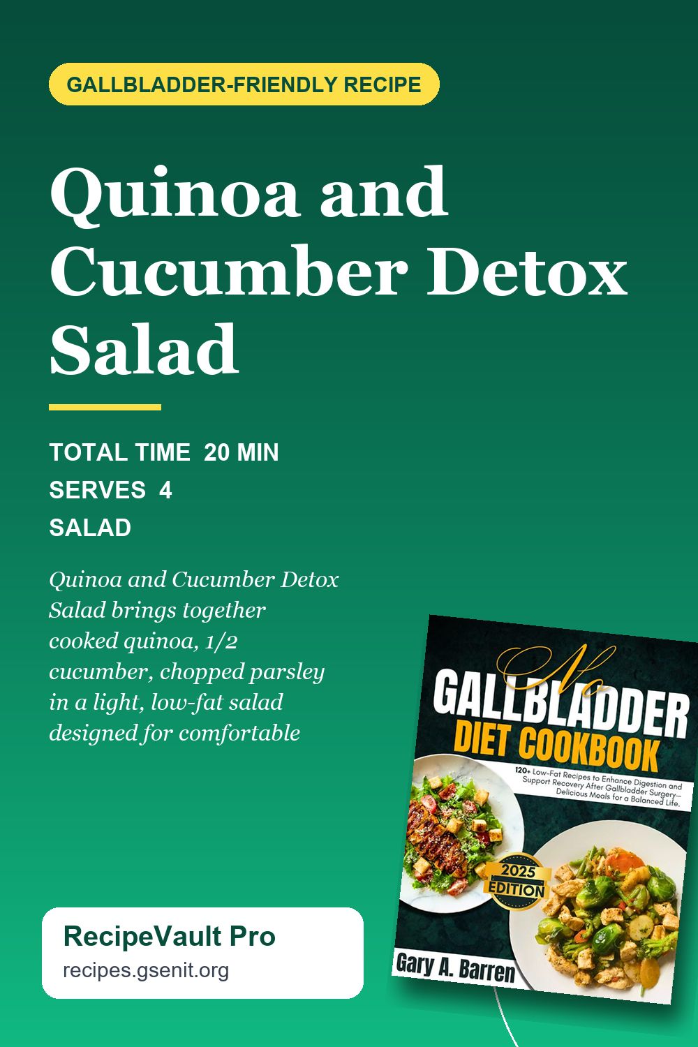 Quinoa and Cucumber Detox Salad