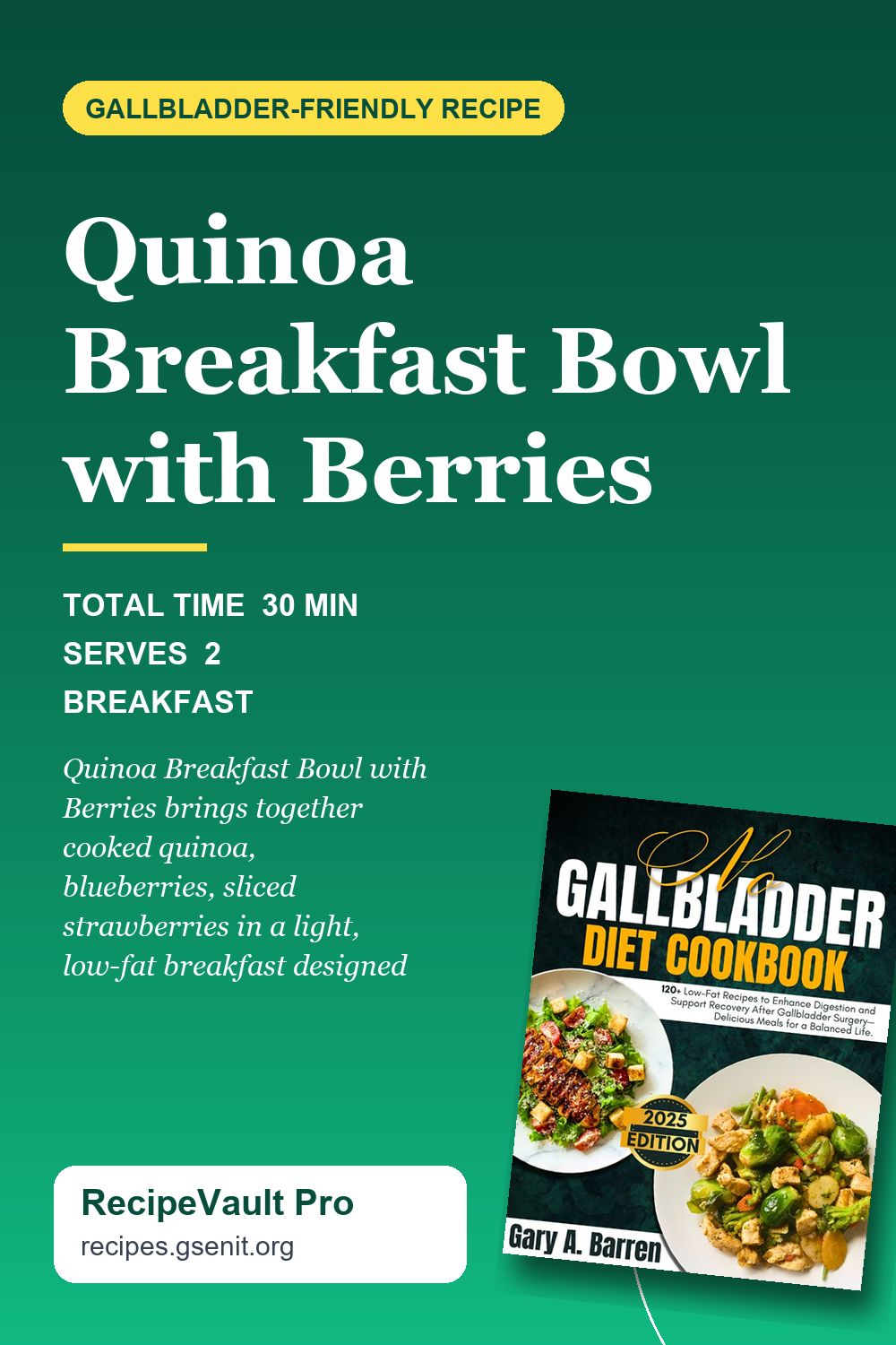Quinoa Breakfast Bowl with Berries