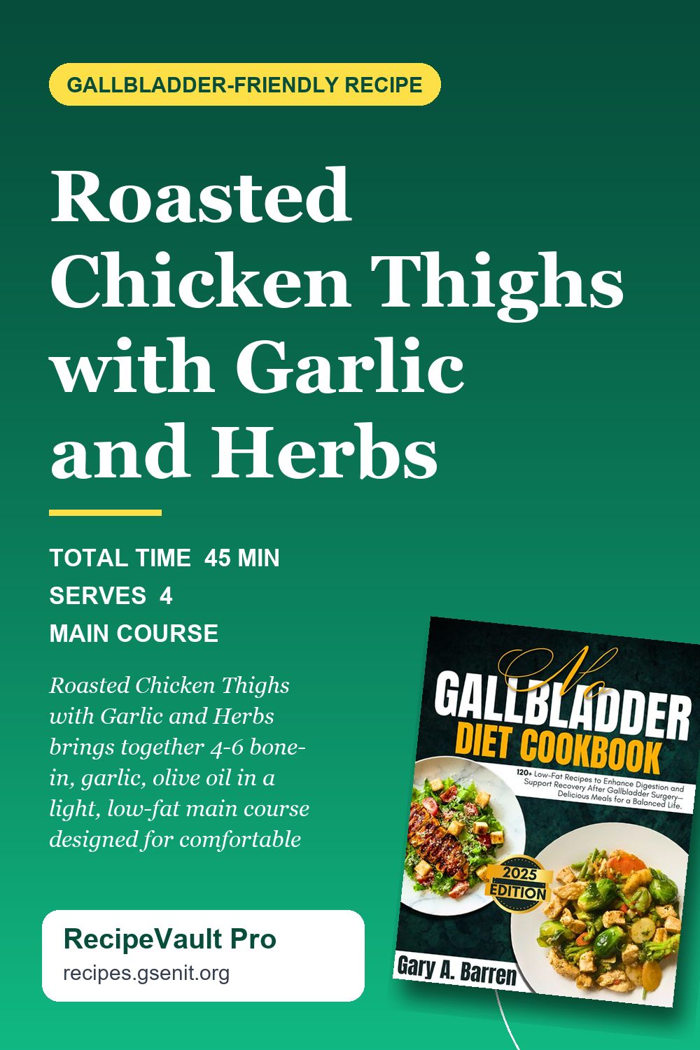 Roasted Chicken Thighs with Garlic and Herbs