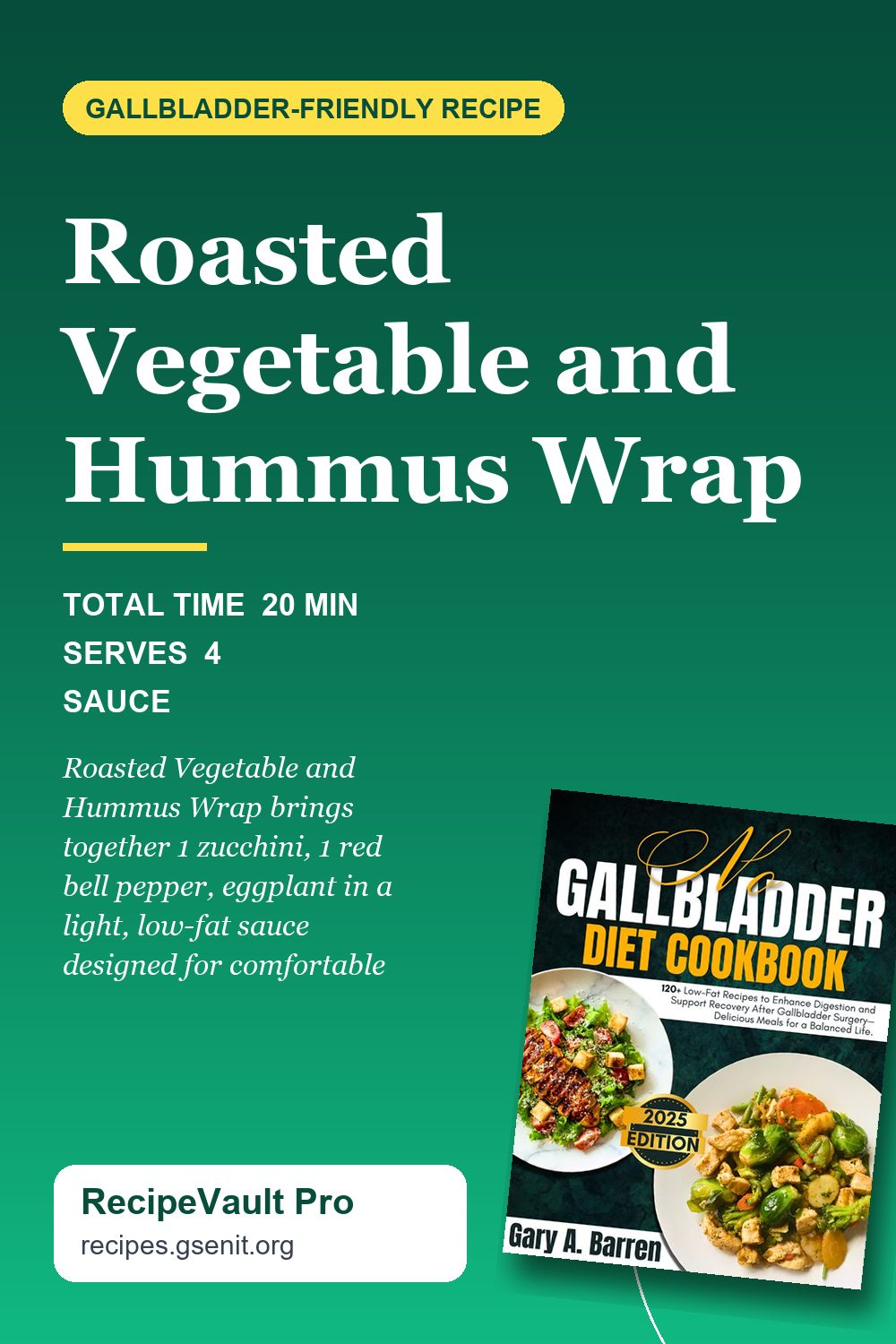 Roasted Vegetable and Hummus Wrap
