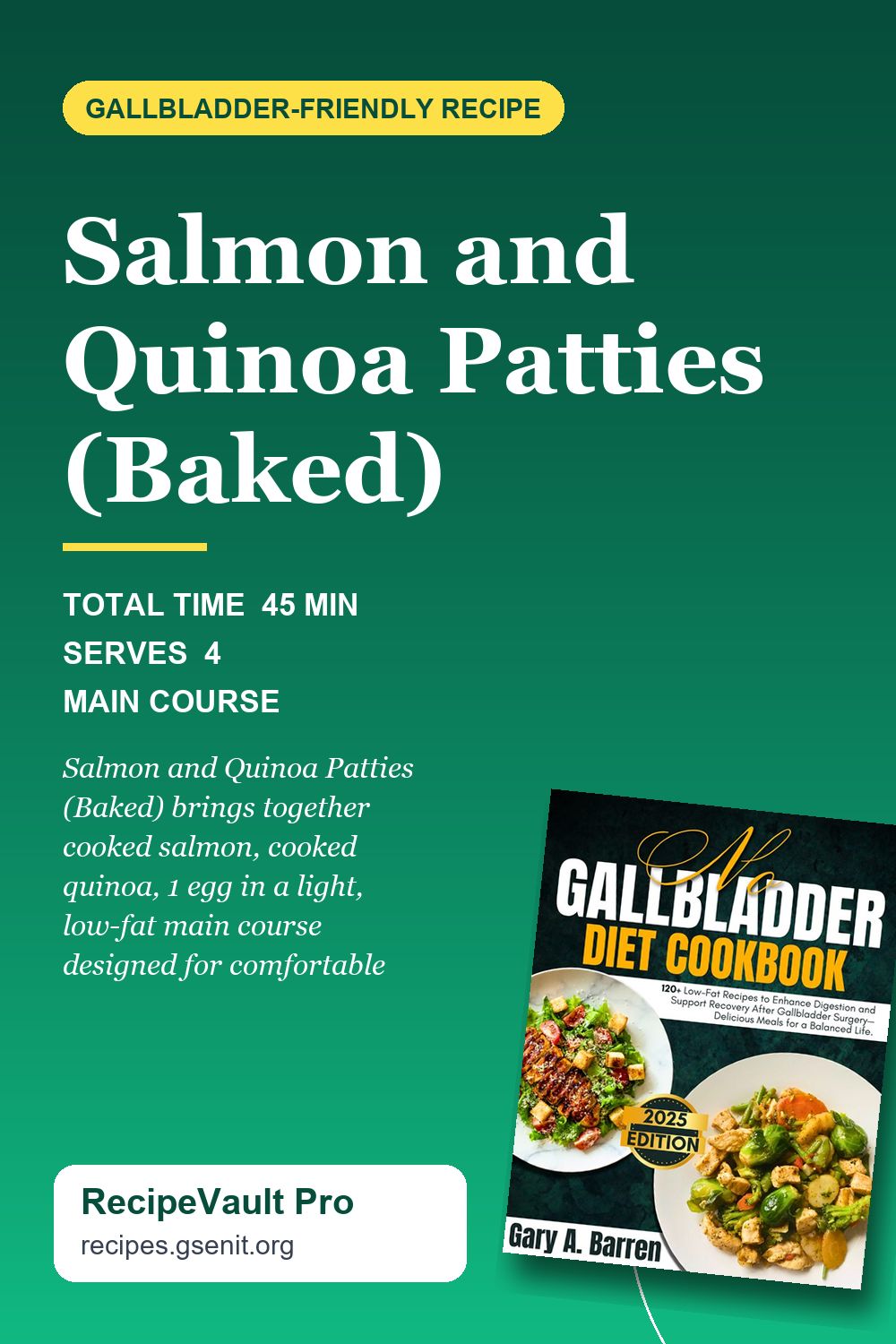 Salmon and Quinoa Patties (Baked)