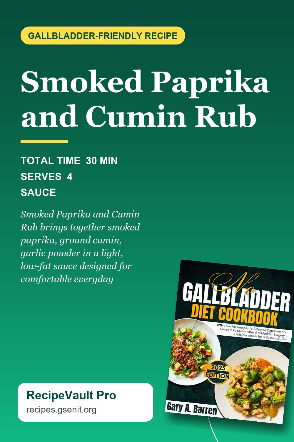 Smoked Paprika and Cumin Rub Pinterest Pin