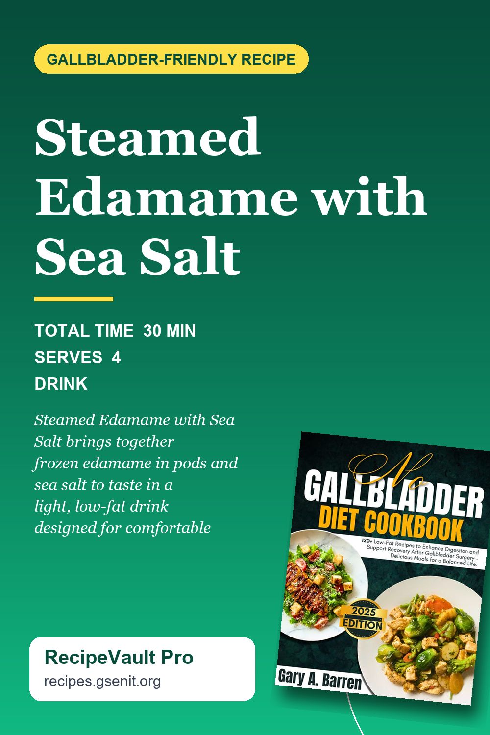 Steamed Edamame with Sea Salt