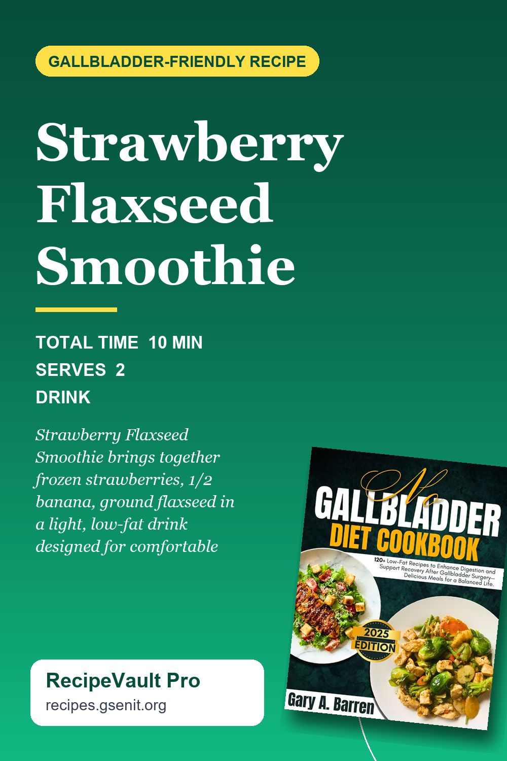 Strawberry Flaxseed Smoothie