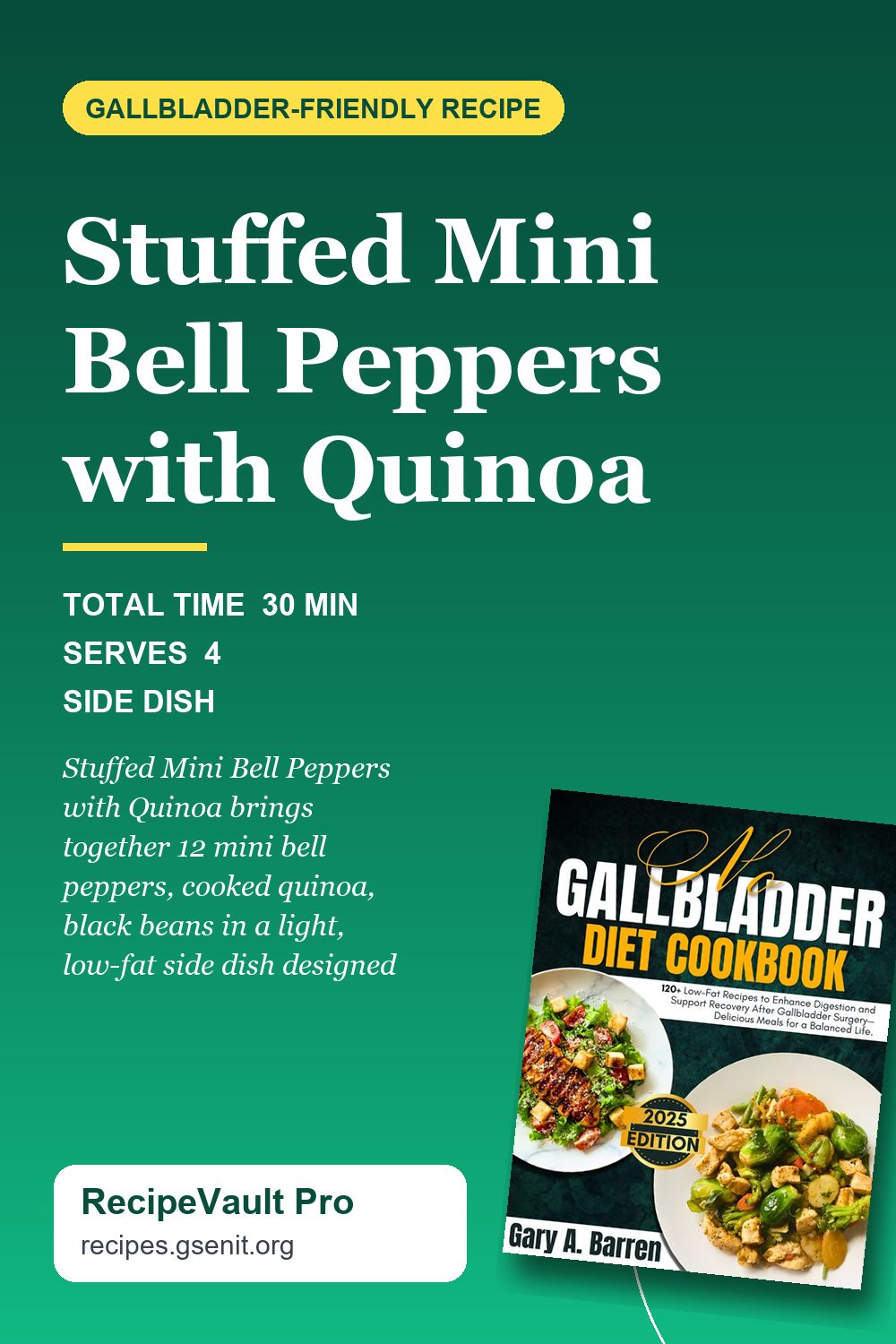 Stuffed Mini Bell Peppers with Quinoa