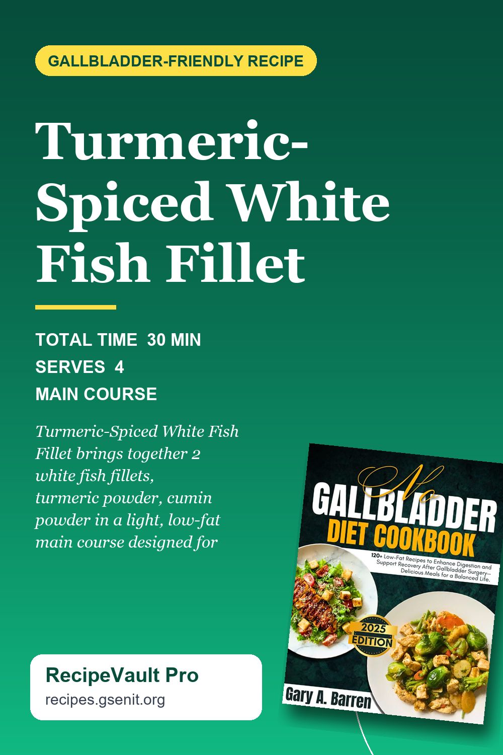 Turmeric-Spiced White Fish Fillet