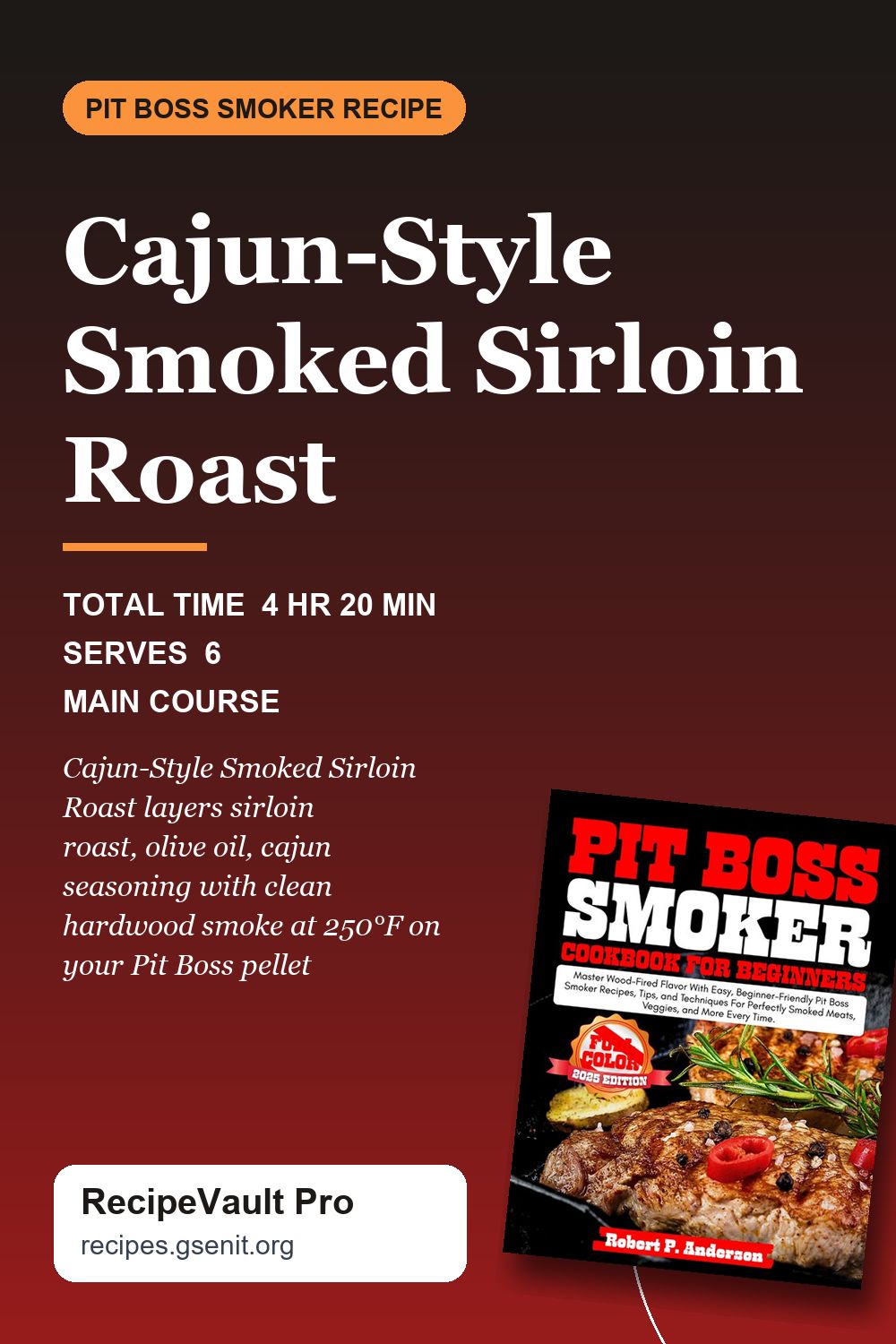 Cajun-Style Smoked Sirloin Roast
