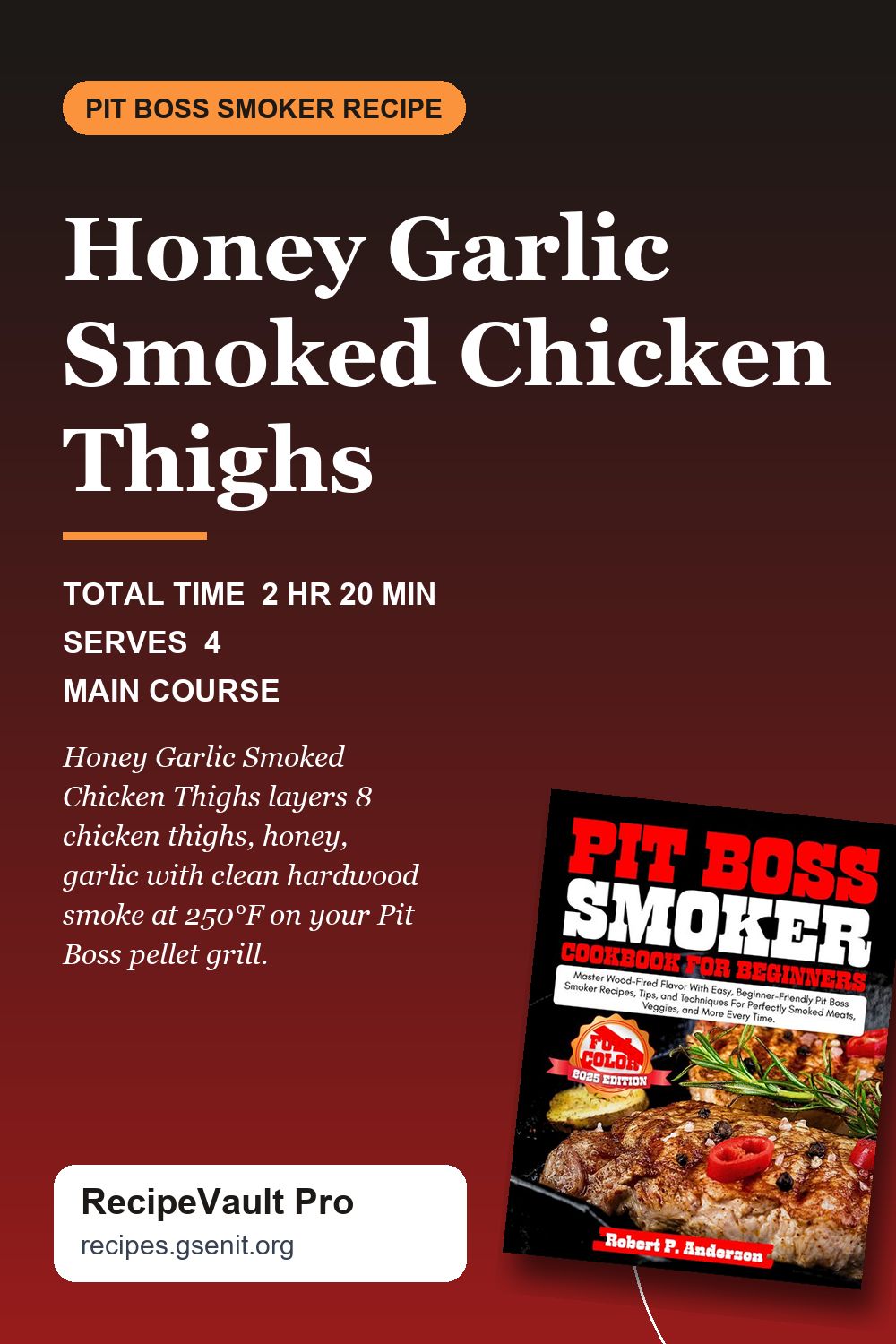 Honey Garlic Smoked Chicken Thighs
