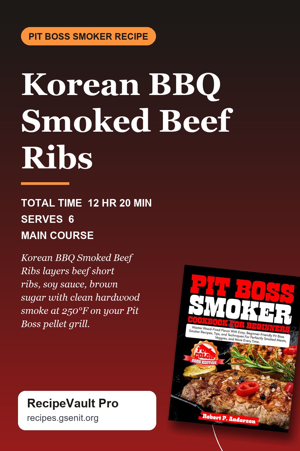 Korean BBQ Smoked Beef Ribs