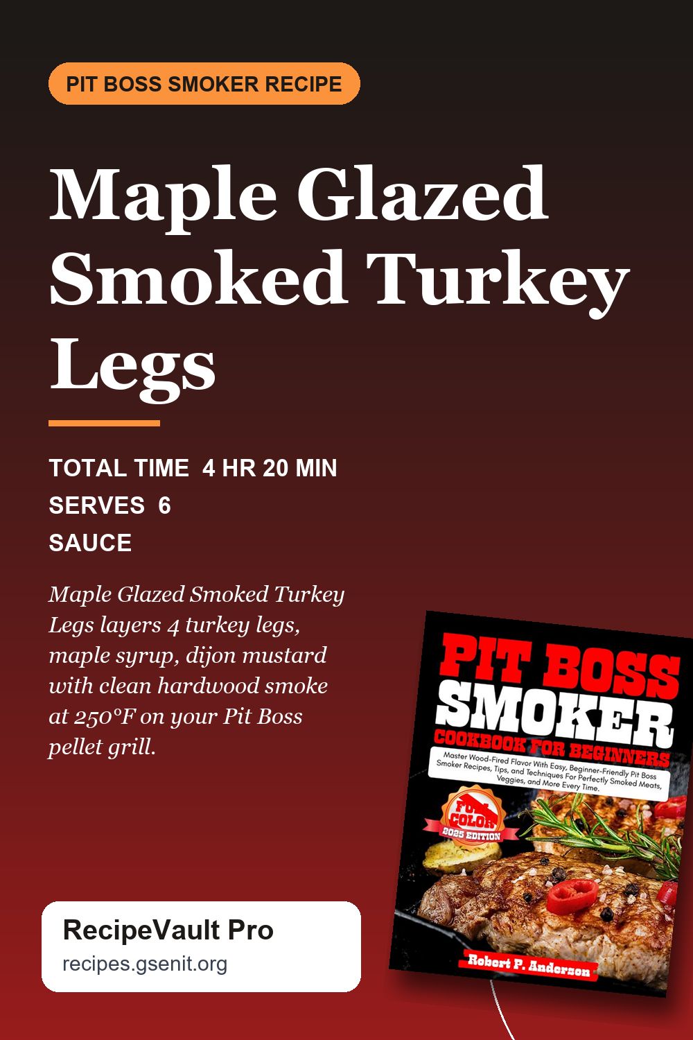 Maple Glazed Smoked Turkey Legs