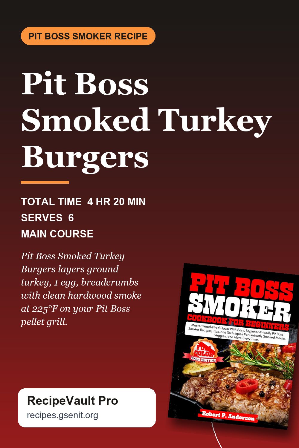 Pit Boss Smoked Turkey Burgers