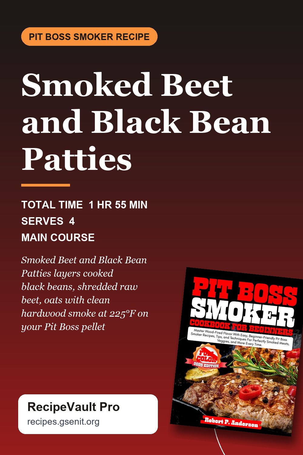 Smoked Beet and Black Bean Patties