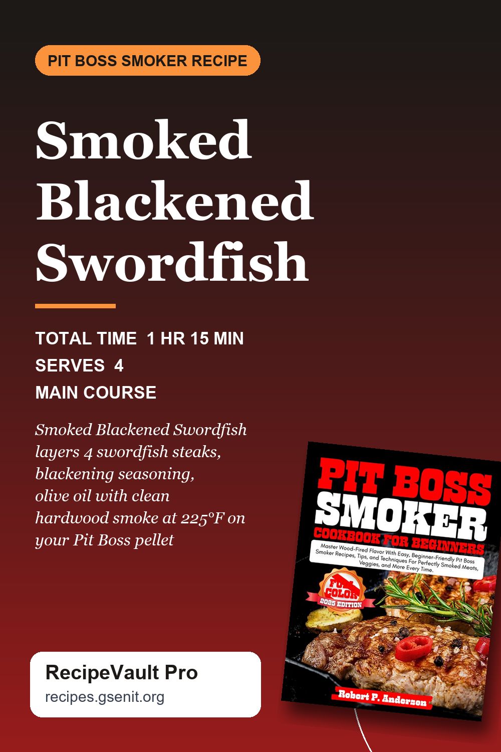 Smoked Blackened Swordfish