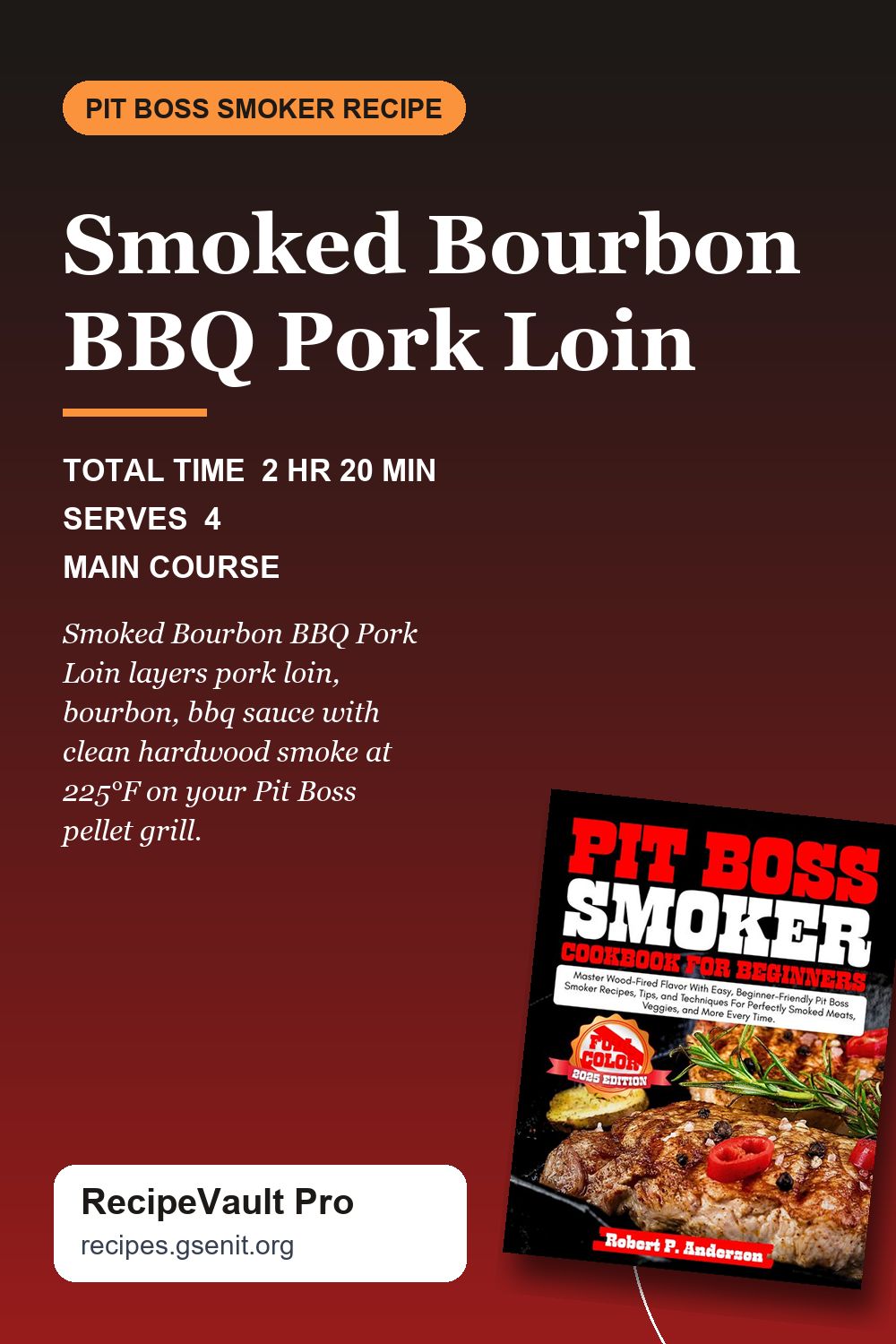 Smoked Bourbon BBQ Pork Loin