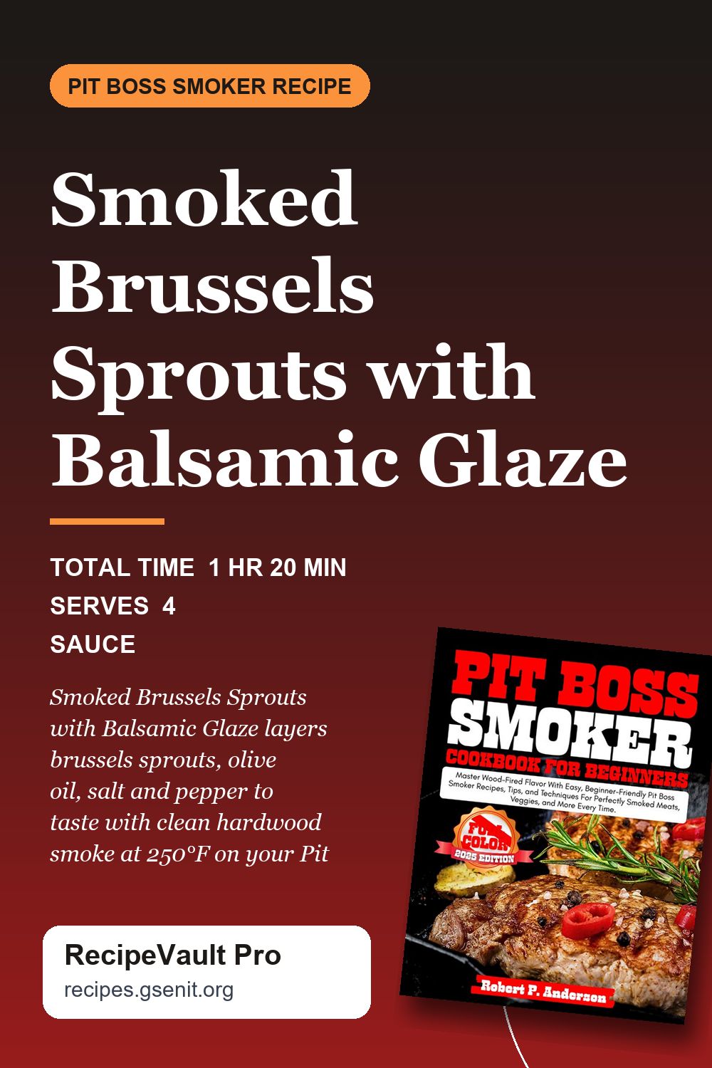 Smoked Brussels Sprouts with Balsamic Glaze