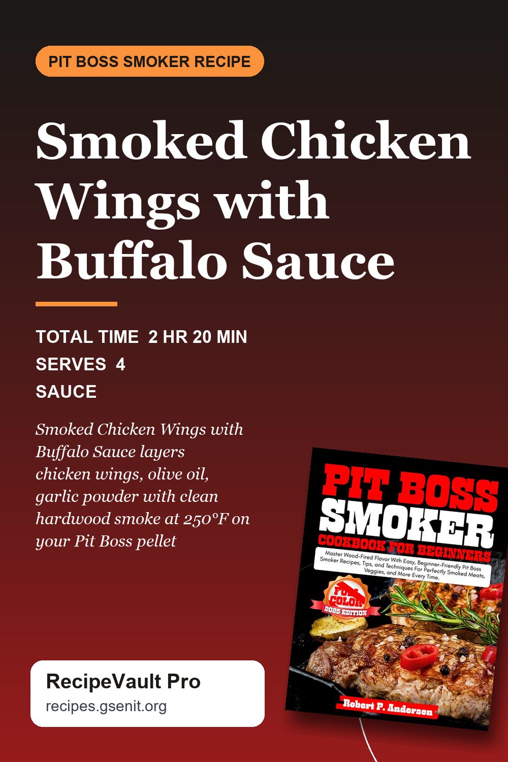 Smoked Chicken Wings with Buffalo Sauce