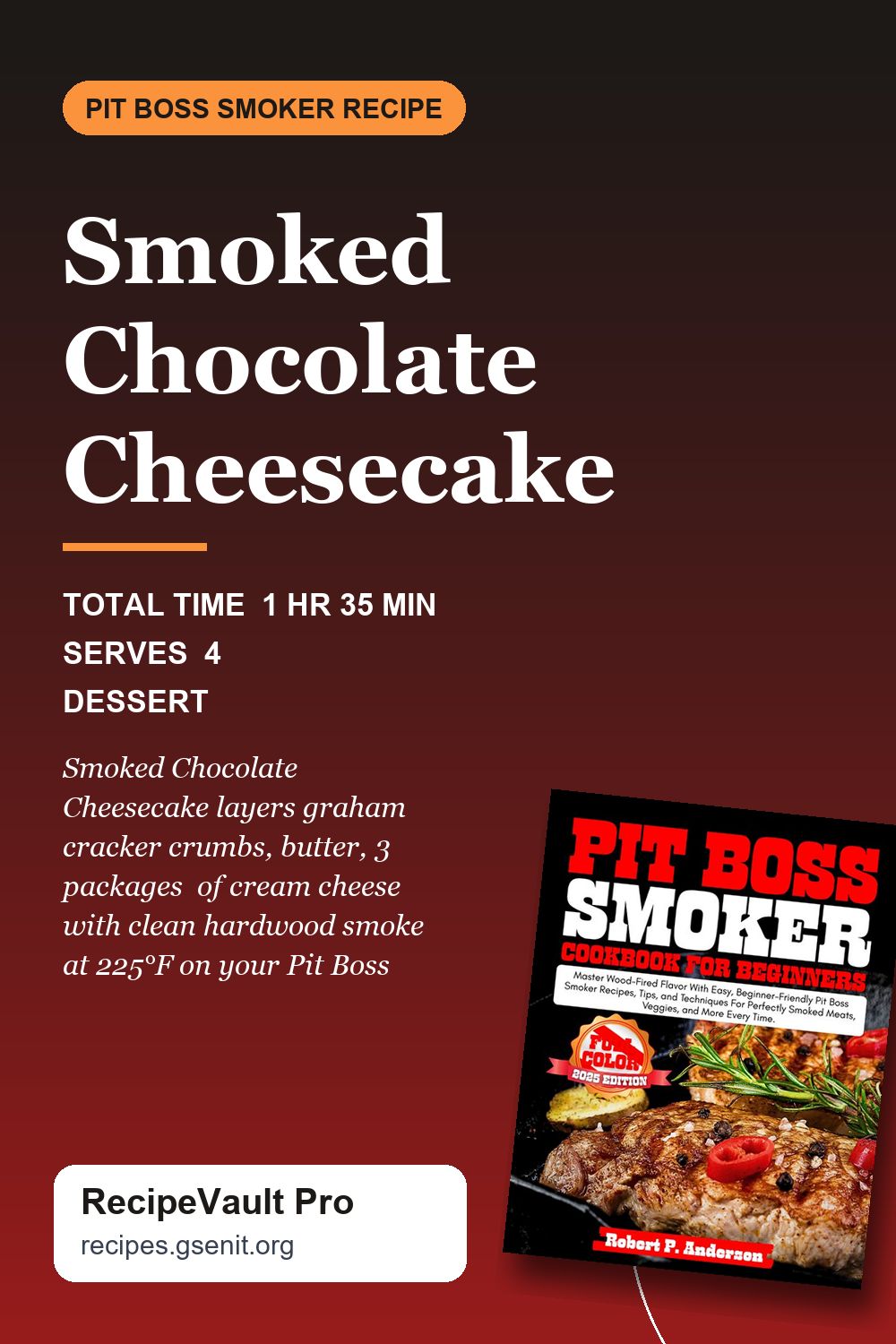 Smoked Chocolate Cheesecake