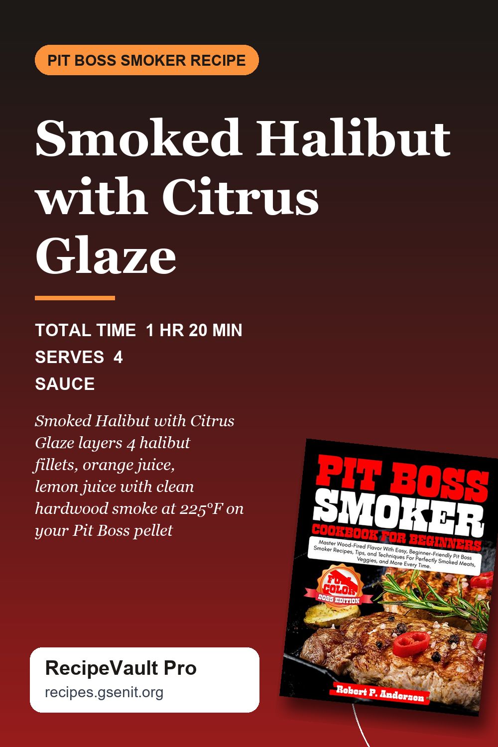 Smoked Halibut with Citrus Glaze