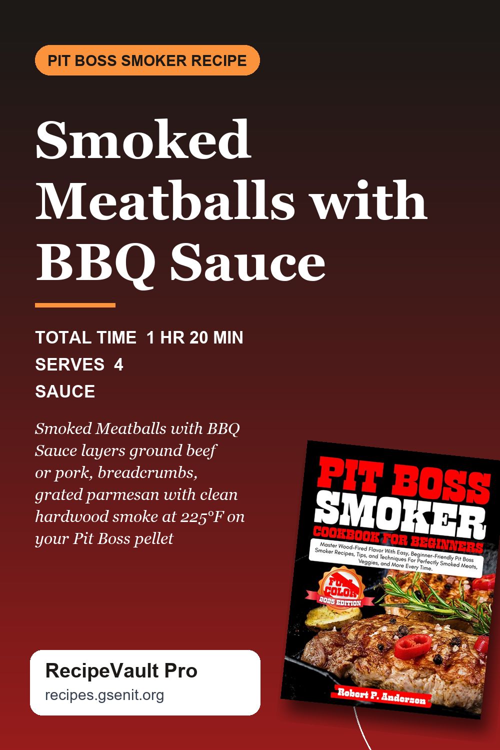 Smoked Meatballs with BBQ Sauce