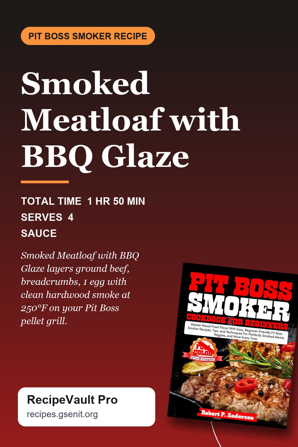 Smoked Meatloaf with BBQ Glaze