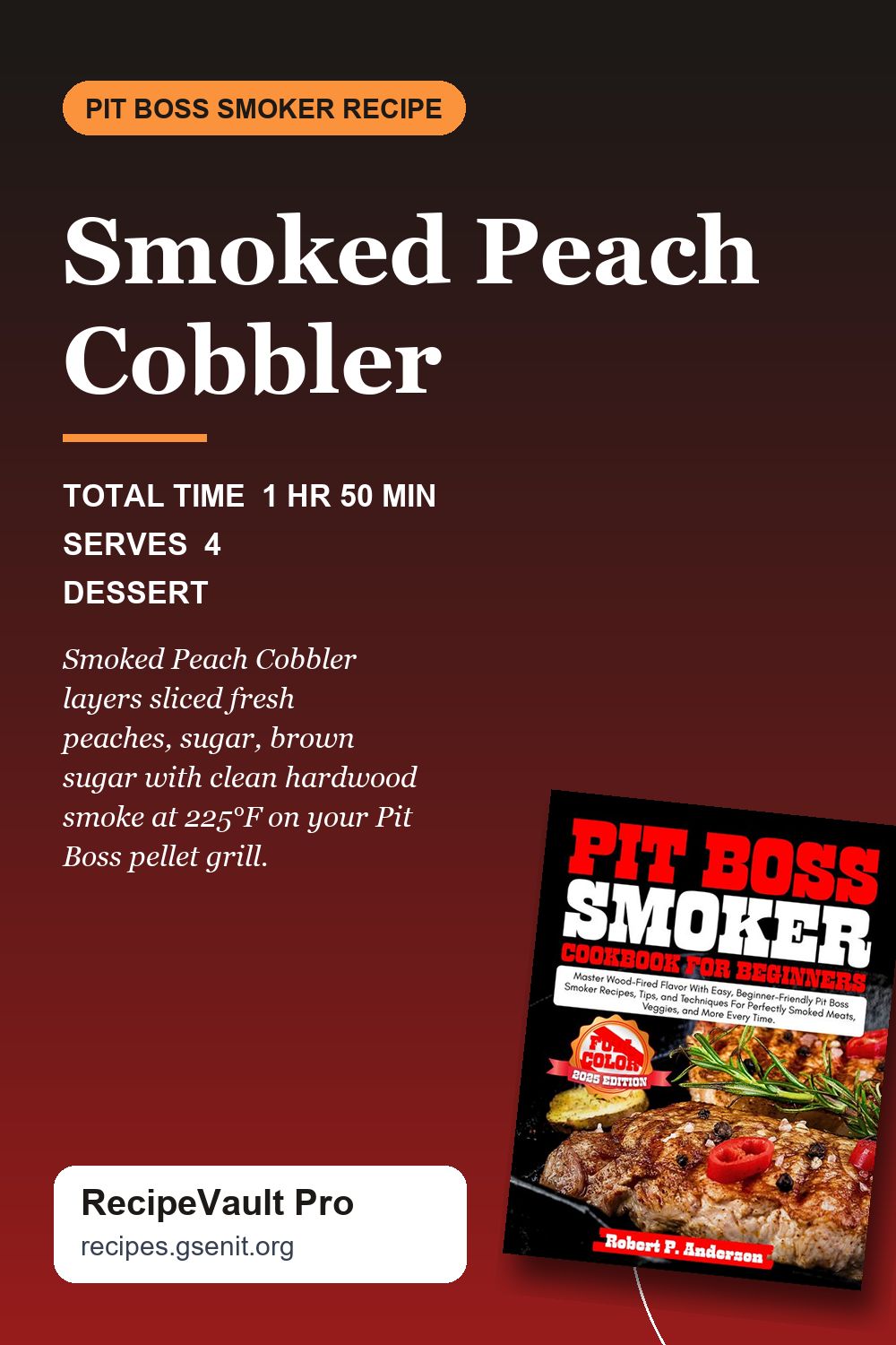 Smoked Peach Cobbler