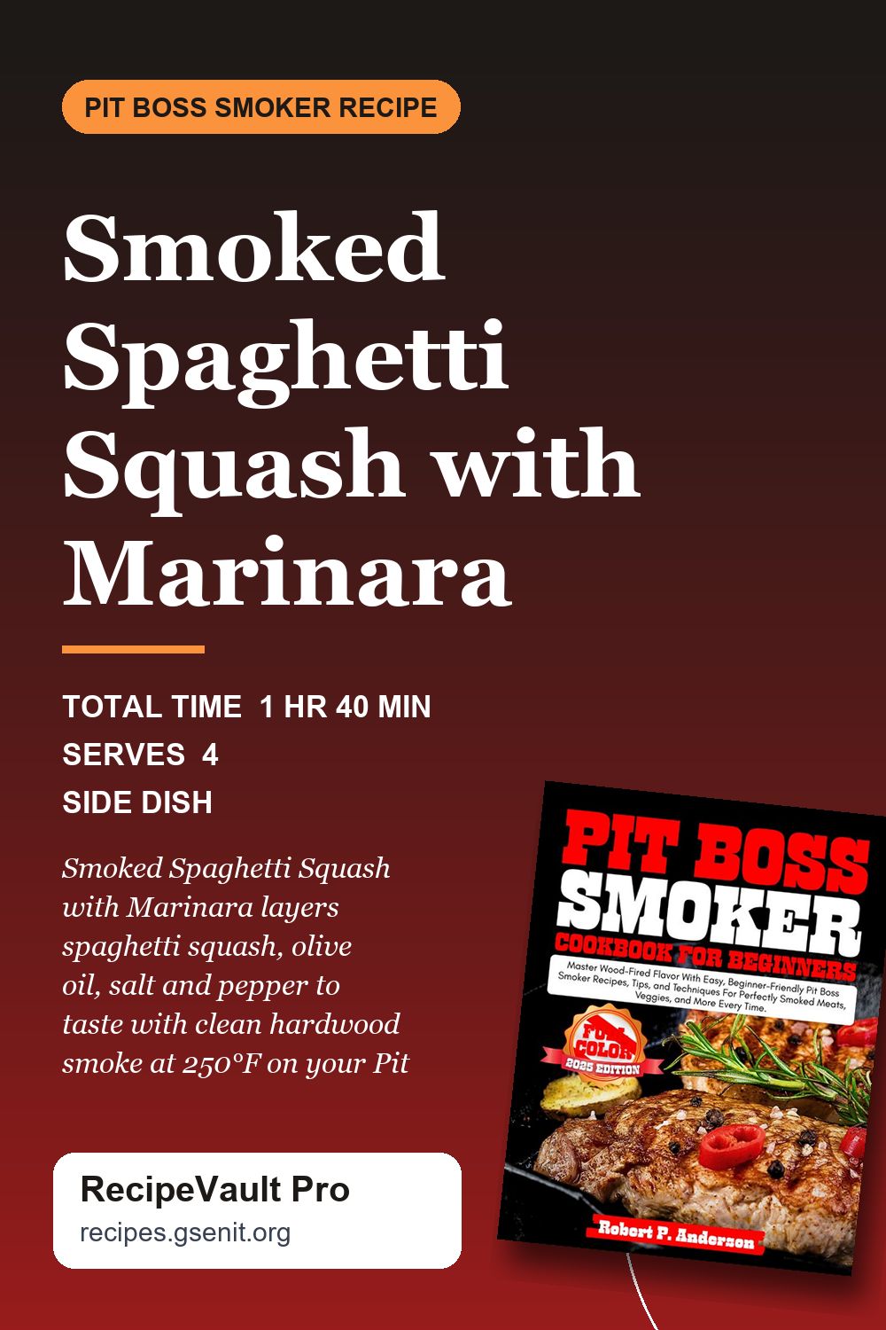 Smoked Spaghetti Squash with Marinara
