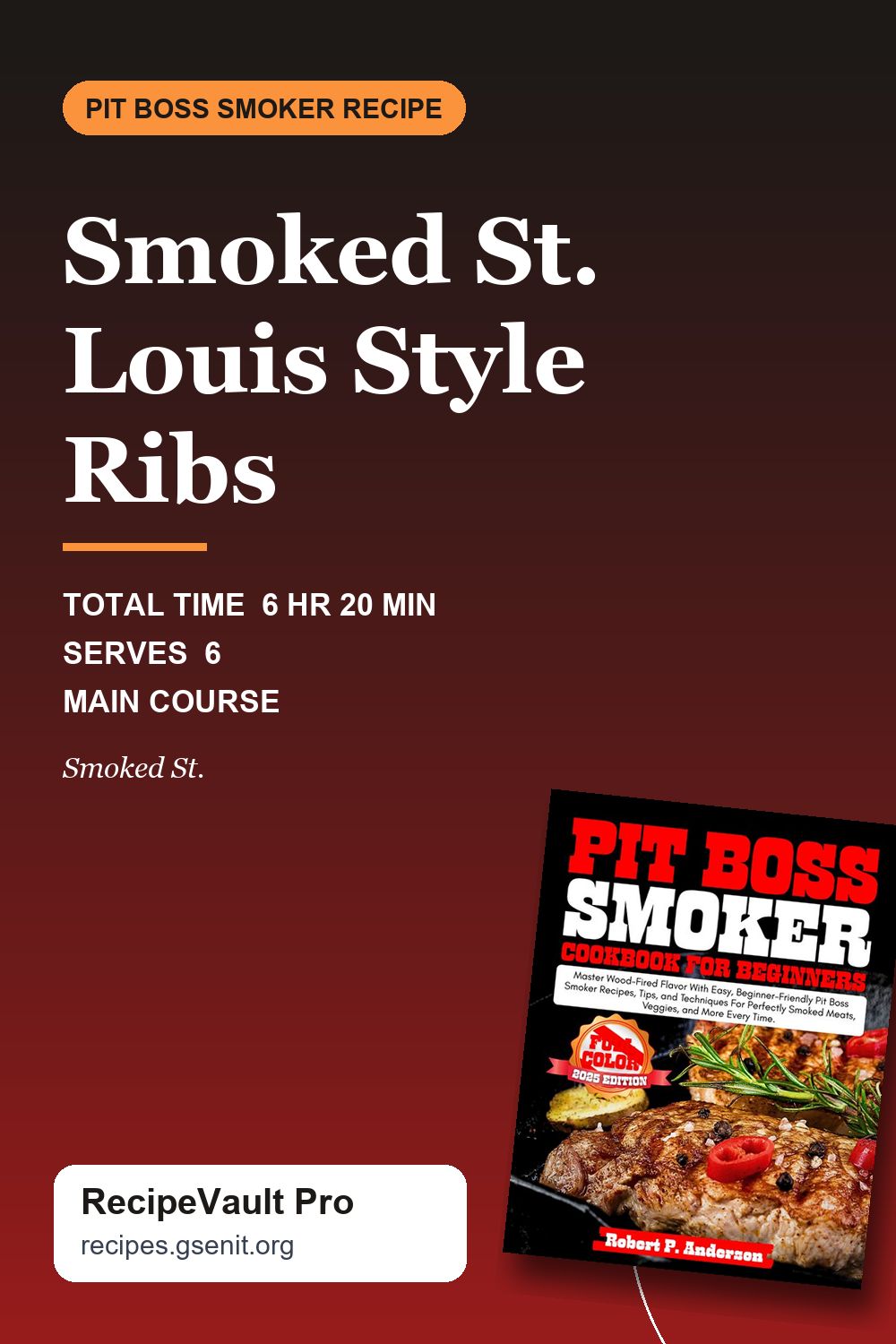 Smoked St. Louis Style Ribs