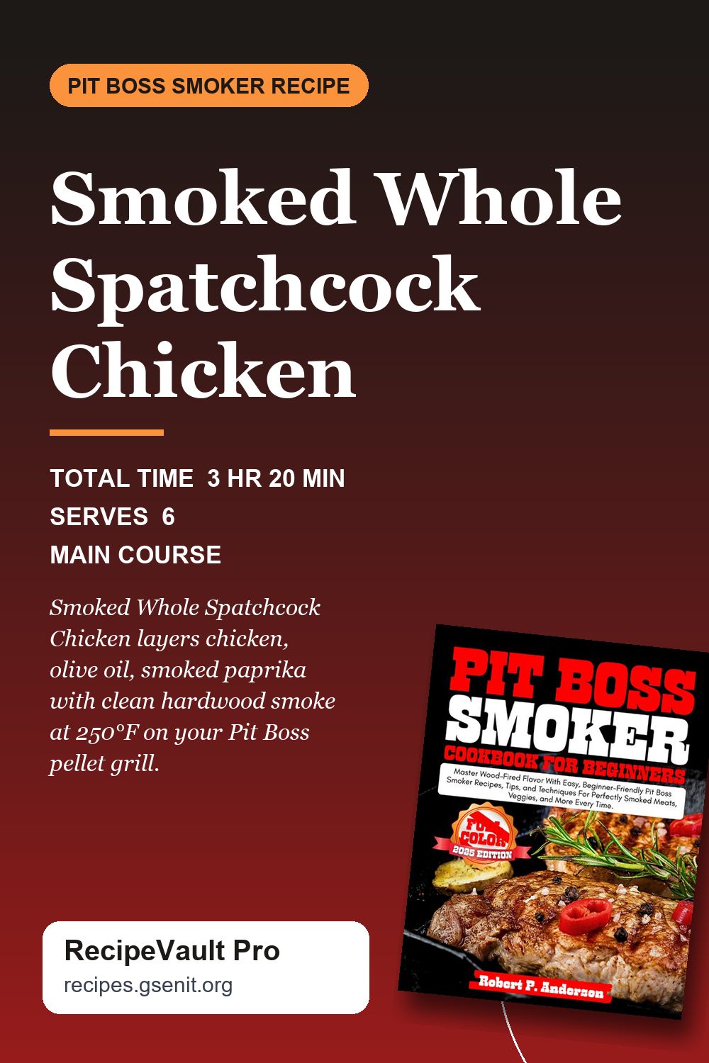 Smoked Whole Spatchcock Chicken
